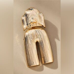 NWT Anthropologie Gold Dog Brooch 🐶